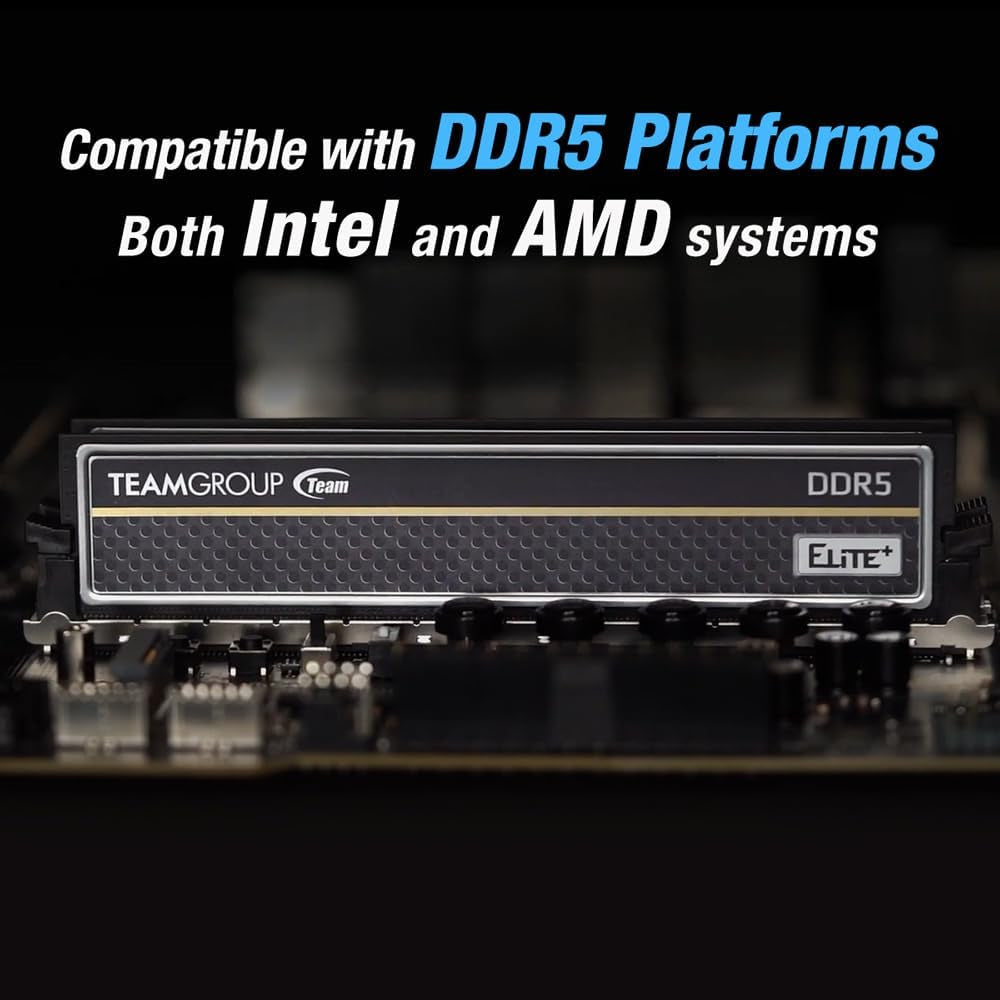 Elite plus DDR5 16GB 4800Mhz PC5-38400 CL40 Unbuffered Non-Ecc 1.1V UDIMM 288 Pi
