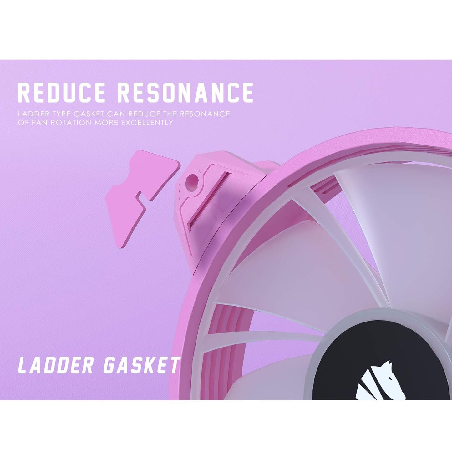 Magic-C Argb Case Fans with Transparent Light Frame Design,120Mm Quiet Computer Cooling PC Fans, 5V ARGB Motherboard SYNC/RC Controller with Hub (3Pack Pink)