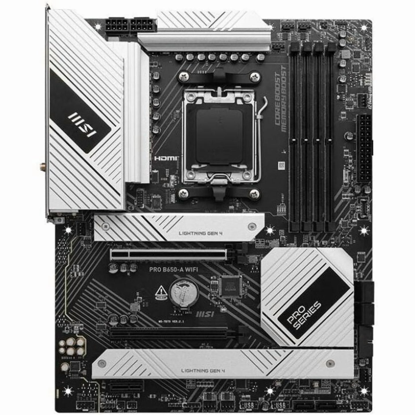 PRO B650-A WIFI ATX Socket AM5 DDR5 for AMD Ryzen CPU