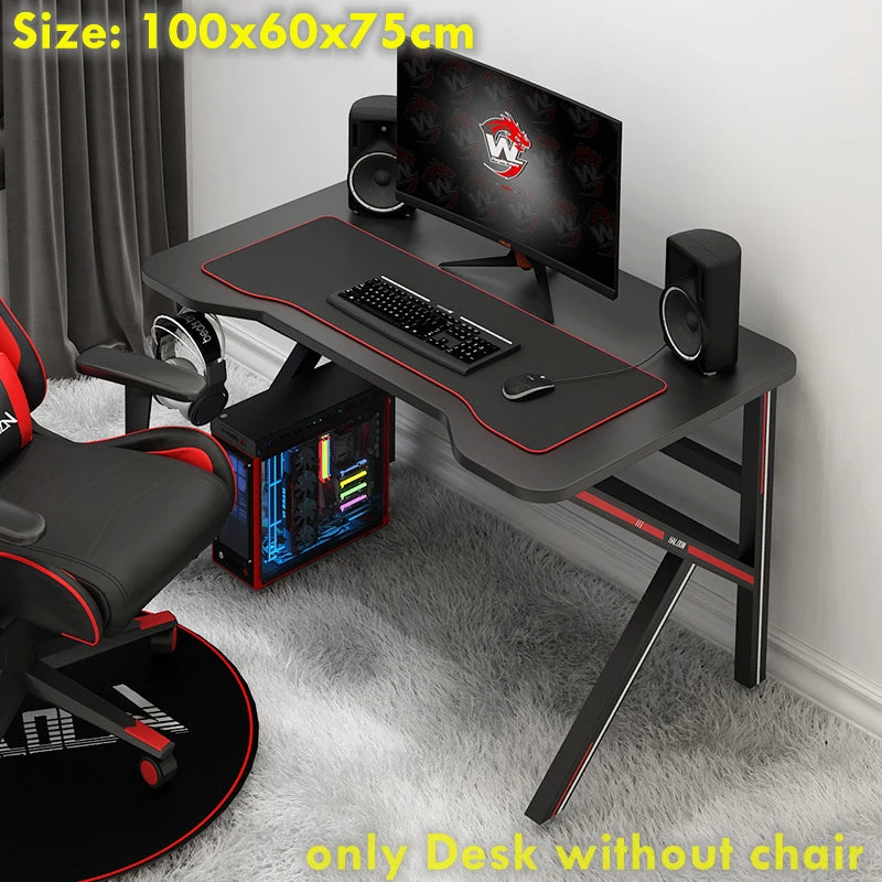 100X60X75Cm K Game Table White Computer Table Household Simple Desktop Office Working Desk Black Gaming Table Useful Small Desk