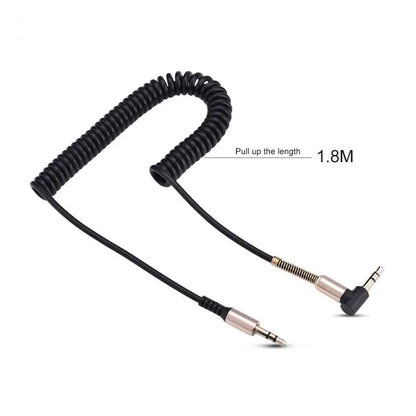 3.5 Jack Aux Cable 3.5Mm Car Spring Audio Cable Gold Plated Jack Male to Male Speaker Cables for Headphone Speaker