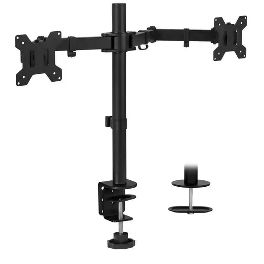 Full Motion Dual Monitor Desk Mount Fits 32 In. Monitors