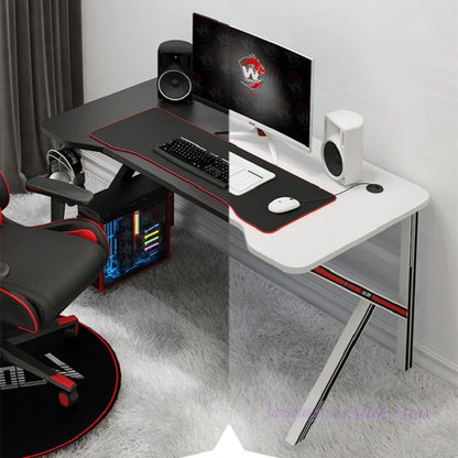 100X60X75Cm K Game Table White Computer Table Household Simple Desktop Office Working Desk Black Gaming Table Useful Small Desk