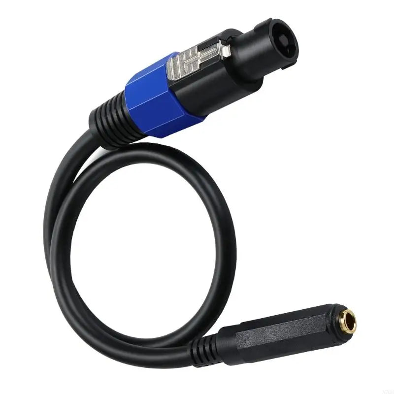 A70B 1/4 TS Female to Speakon Male Speaker Cables Speakon to 6.35Mm Mono Adapter Speaker Plug Adapter 1/4" to Twist Lock