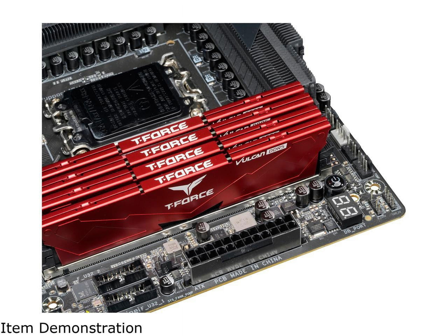 Team T-Force Vulcan 32GB (2 X 16GB) 288-Pin PC RAM DDR5 5600 (PC5 44800) Desktop Memory Model FLRD532G5600HC36BDC01