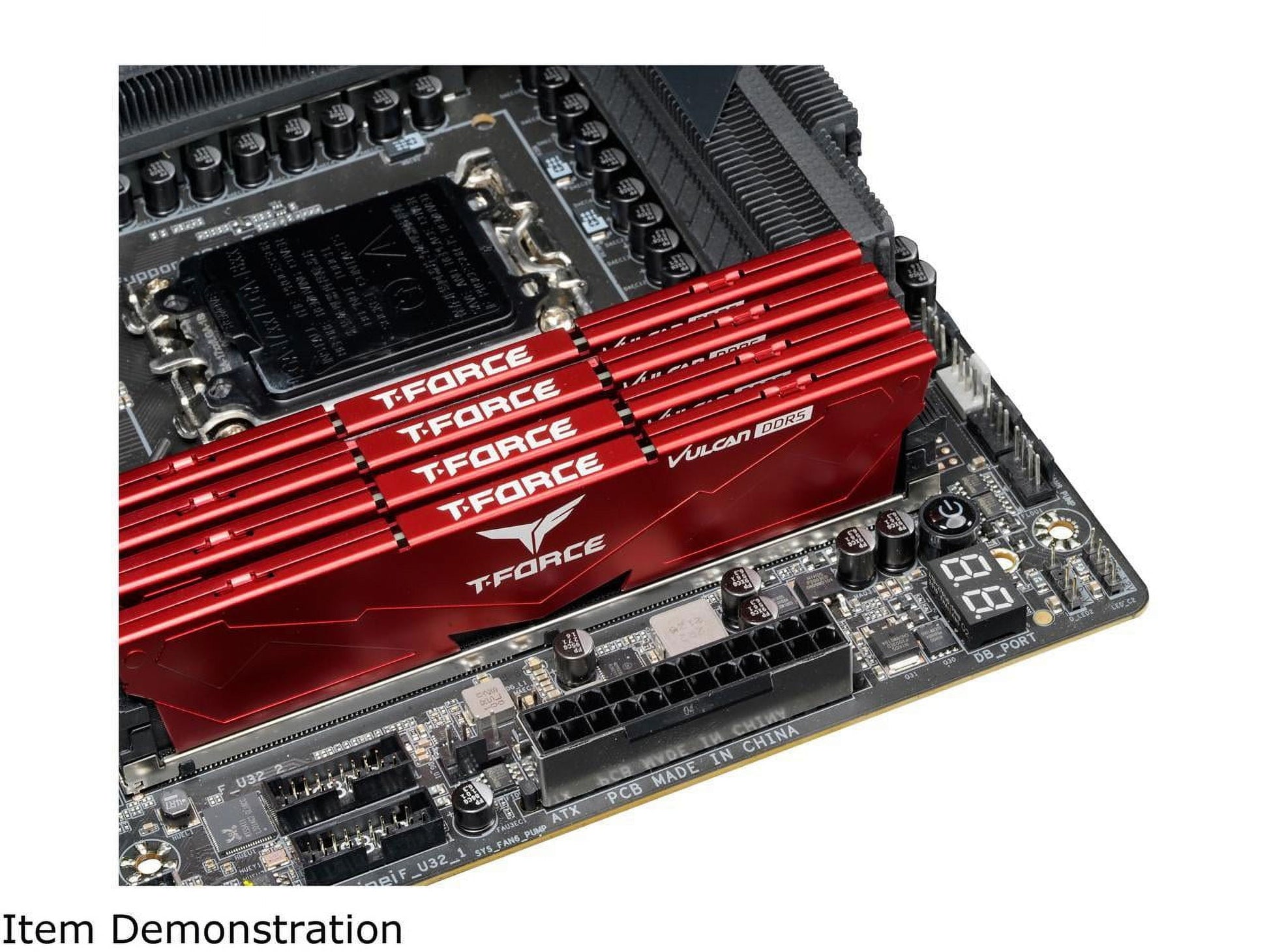 Team T-Force Vulcan 32GB (2 X 16GB) 288-Pin PC RAM DDR5 5600 (PC5 44800) Desktop Memory Model FLRD532G5600HC36BDC01