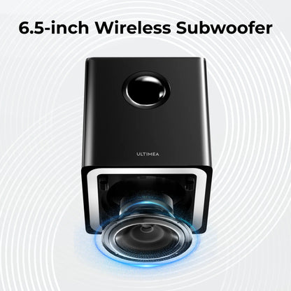 410W 7.1Ch Soundbar with Wireless Subwoofer & 2 Surround Speakers, Surround Sound System Home Theater Bluetooth Speakers