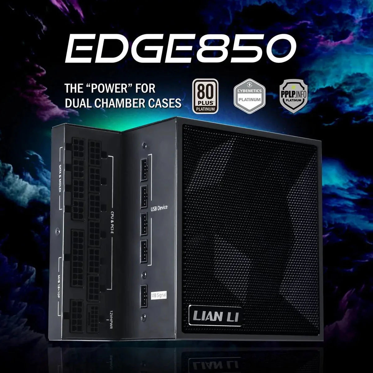 LIAN LI Edge Series EG0850 Black, 850W ATX12V V3.1, 80 plus GOLD Certified , Full Modular Power Supply