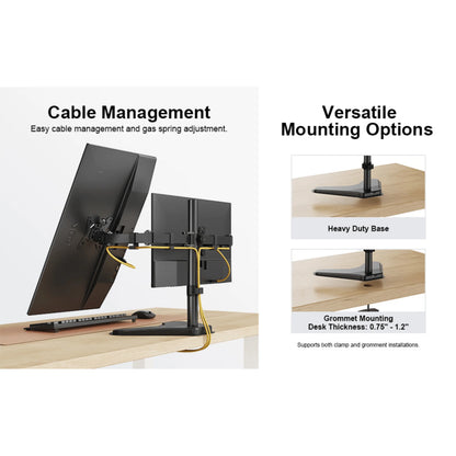 Ergoav Motion Desk Stand for Dual Monitors 13" to 32"