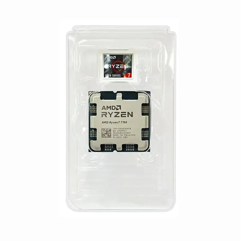 Ryzen 7 7700 Processor 5.3Ghz 8-Core 16-Thread 40MB Game Cache 5NM TDP 65W Socket AM5 Gaming CPU Integrated Graphics