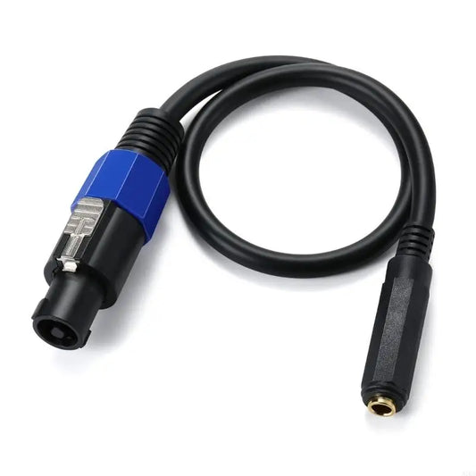 A70B 1/4 TS Female to Speakon Male Speaker Cables Speakon to 6.35Mm Mono Adapter Speaker Plug Adapter 1/4" to Twist Lock