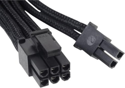 Black Sleeved PSU Cable for One PCI-E 8Pin (6+2) PP06B-2PCIE55