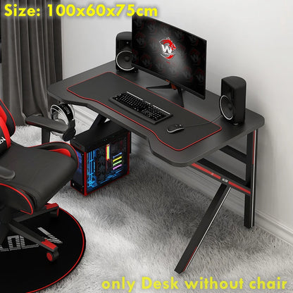 100X60X75Cm K Game Table White Computer Table Household Simple Desktop Office Working Desk Black Gaming Table Useful Small Desk
