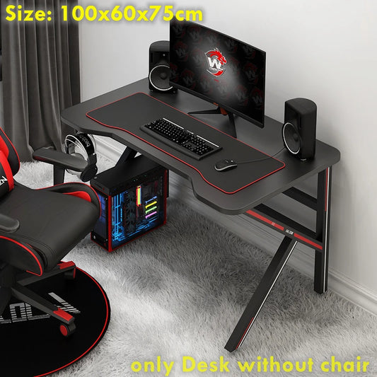 100X60X75Cm K Game Table White Computer Table Household Simple Desktop Office Working Desk Black Gaming Table Useful Small Desk