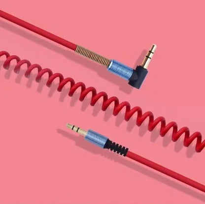 3.5 Jack Aux Cable 3.5Mm Car Spring Audio Cable Gold Plated Jack Male to Male Speaker Cables for Headphone Speaker