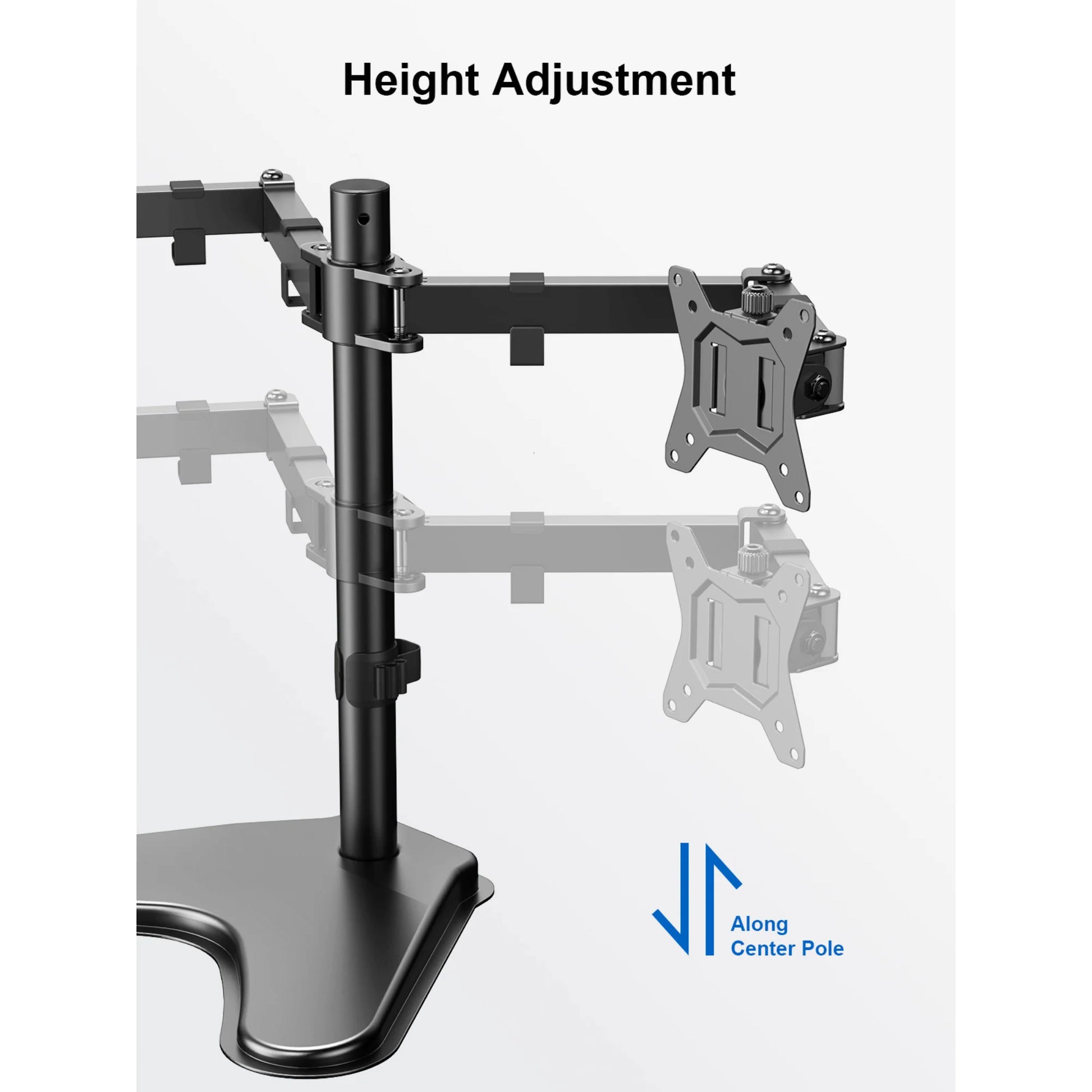 Ergoav Motion Desk Stand for Dual Monitors 13" to 32"
