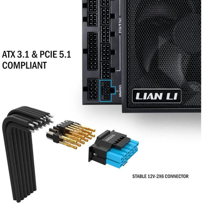 LIAN LI Edge Series EG0850 Black, 850W ATX12V V3.1, 80 plus GOLD Certified , Full Modular Power Supply
