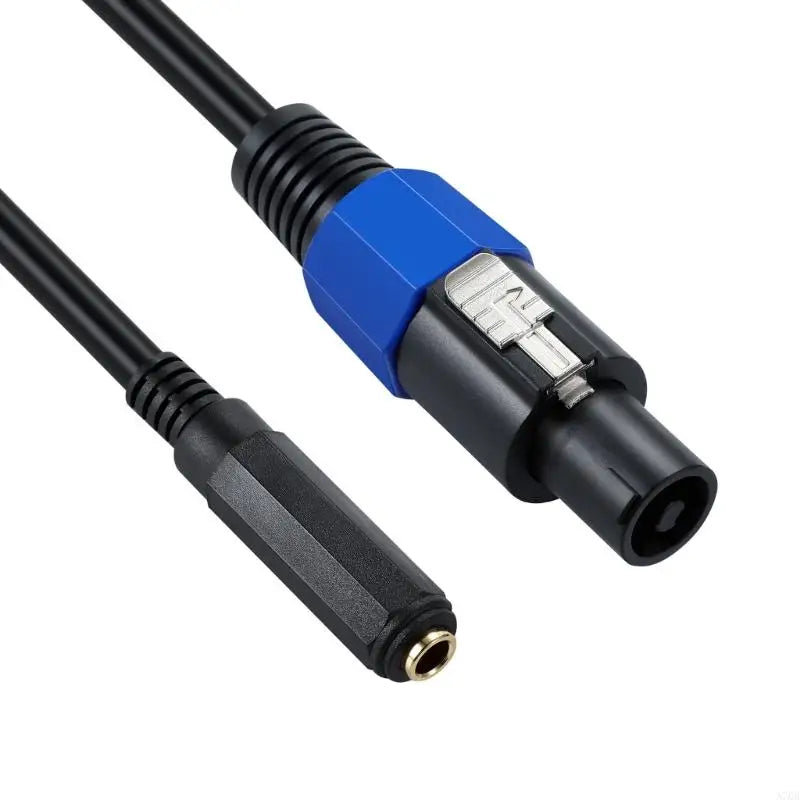 A70B 1/4 TS Female to Speakon Male Speaker Cables Speakon to 6.35Mm Mono Adapter Speaker Plug Adapter 1/4" to Twist Lock