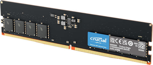 8GB DDR5 RAM, 4800Mhz Desktop Memory, UDIMM 288-Pin, Compatible with 13Th Gen Intel Core and AMD Ryzen 7000 - CT8G48C40U5